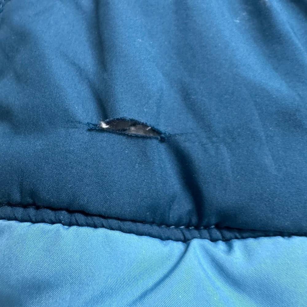 The North Face 18-24M Boys Reversible Two-Tone Blue Hooded Puffer Jacket- RIP - Picture 2 of 9